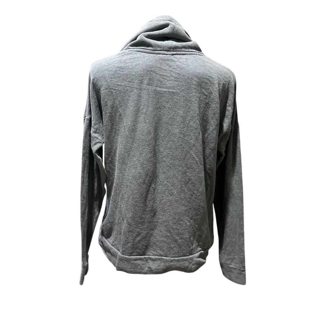 Victoria's Secret PINK Women's M Gray Cowl Neck Hoodie Rainbow Logo - Picture 10 of 10